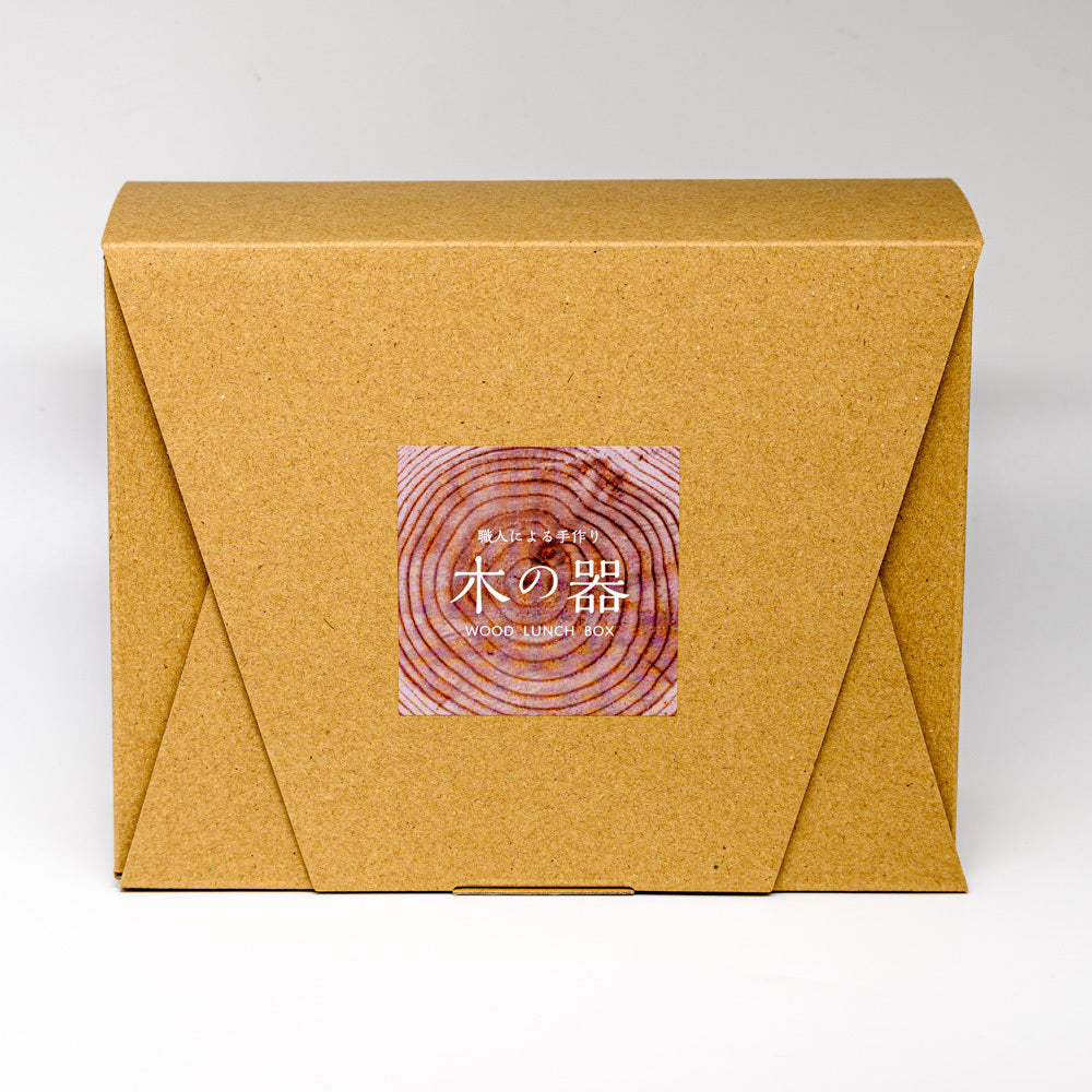 Wooden Bento Box - Camellia