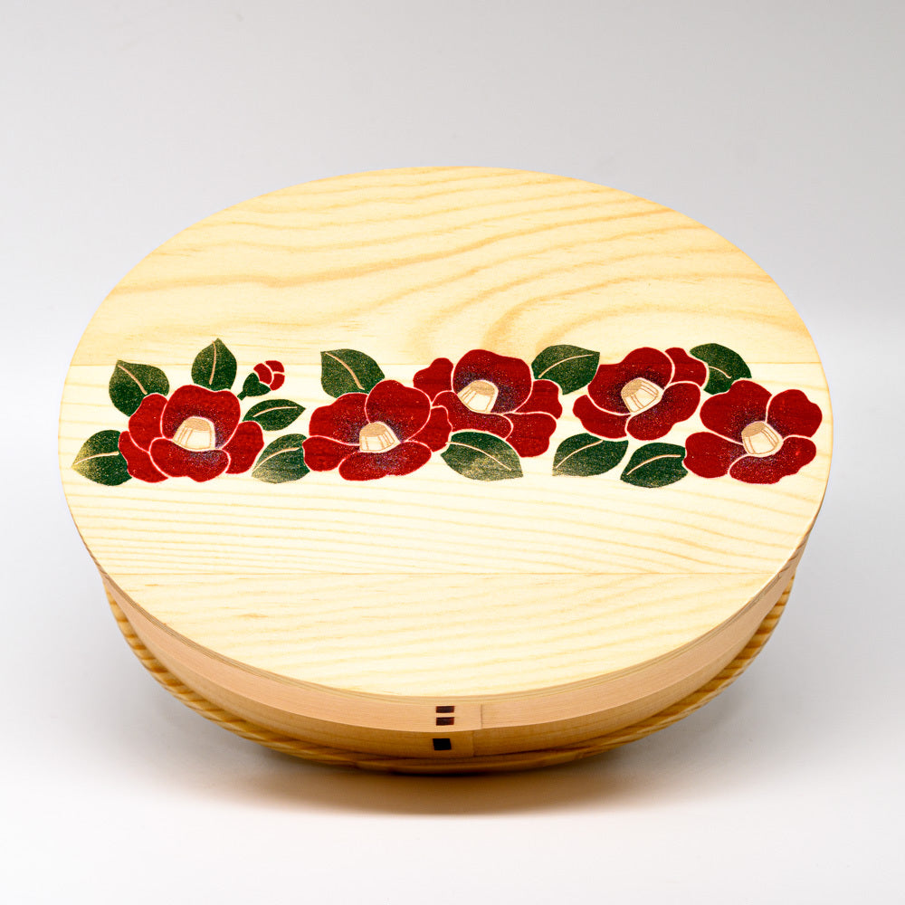 Wooden Bento Box - Camellia