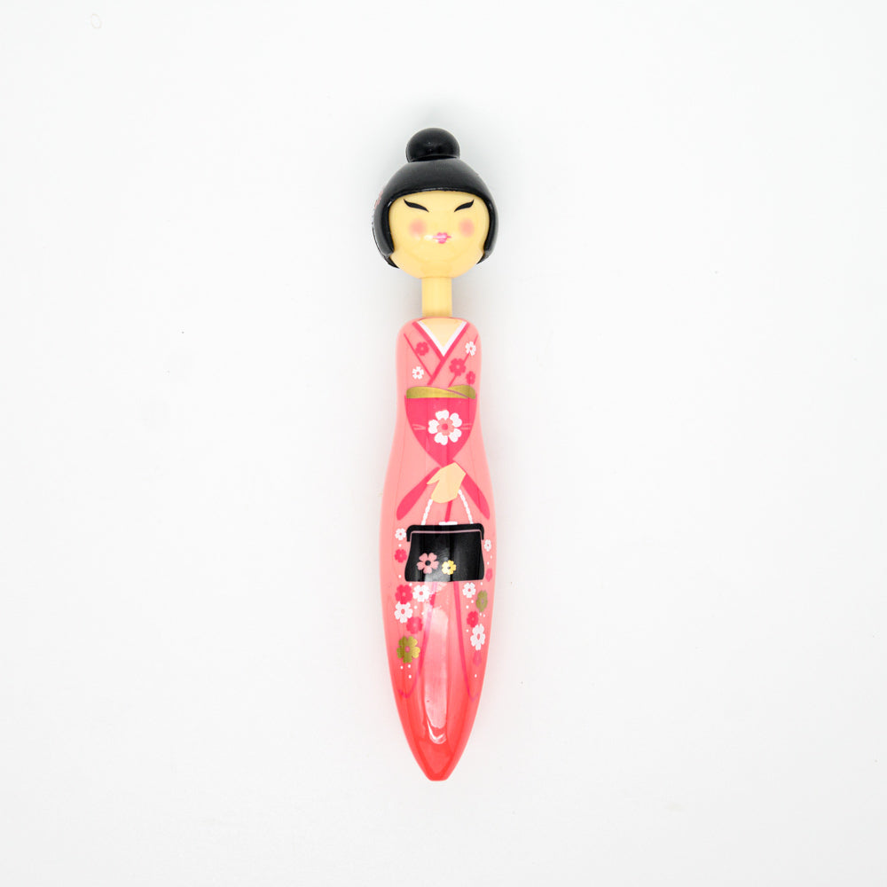 Traditional Figures Ballpoint Pen - Kimono girl pink