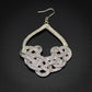 Mizuhiki Knots Style Earrings - Silver