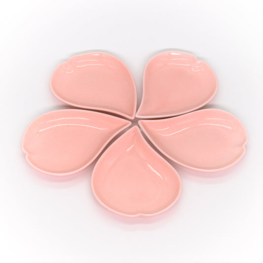 Sakura Petals Plates - Set of 5 - Pink